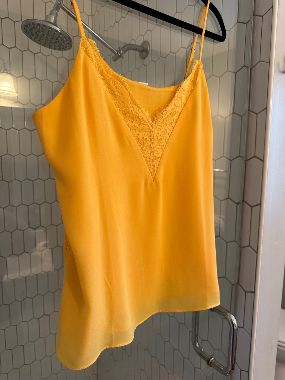 Melrose and Market Bright Yellow Lace-Trim Slip Cami - Picture 10 of 11